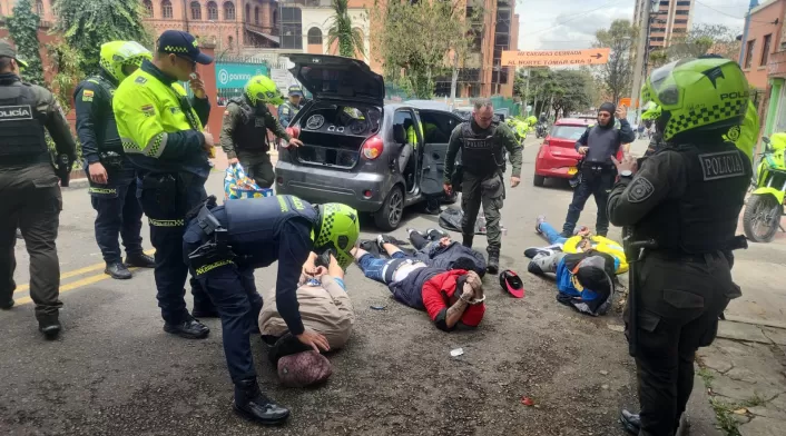 Policía detiene a banda señalada de atracos en Usaquén, Chapinero y Teusaquillo