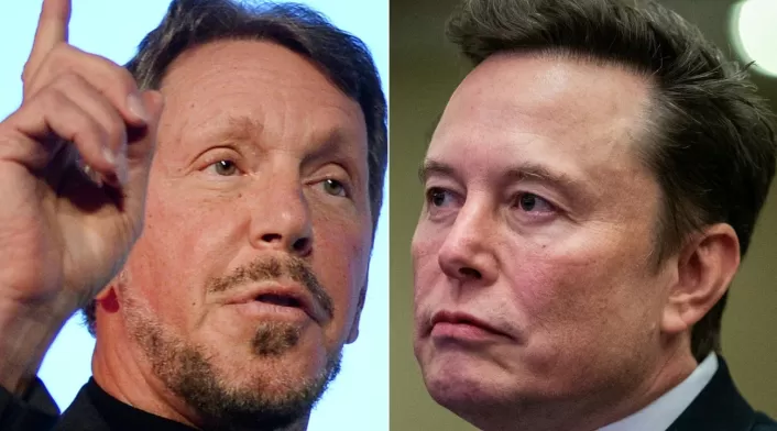 Larry Ellison y Elon Musk Larry Ellison y Elon Musk