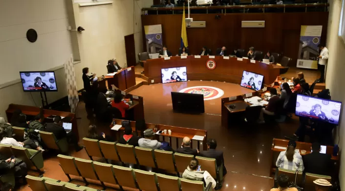 Senadores Ana María Castañeda y Temístocles Ortega participarán en votación para elegir magistrado de la Corte Constitucional a pesar de sanción. Senadores Ana María Castañeda y Temístocles Ortega participarán en votación para elegir magistrado de la Corte Constitucional a pesar de sanción.