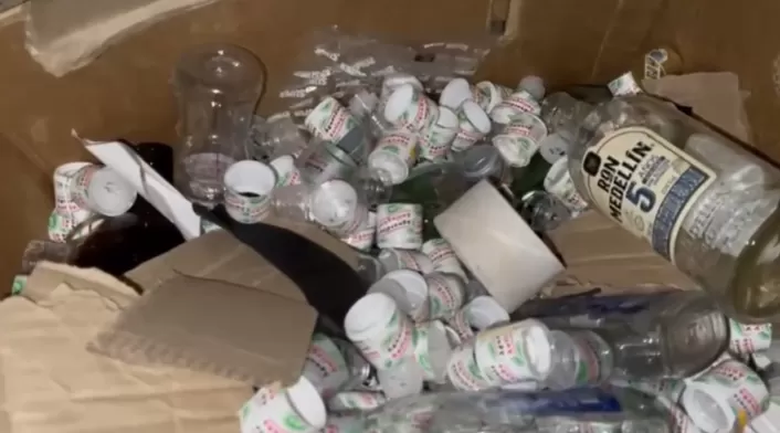 Licor adulterado decomisado en Barranquilla