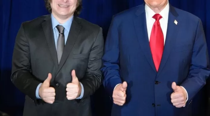 Presidente Javier Milei y el presidente Donald Trump Presidente Javier Milei y el presidente Donald Trump