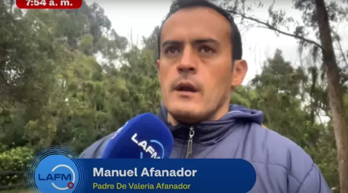 El padre de Valeria Afanador El padre de Valeria Afanador