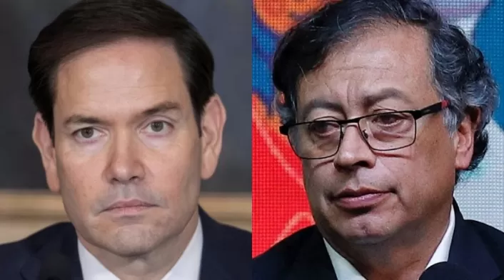 Marco Rubio y Gustavo Petro Marco Rubio y Gustavo Petro