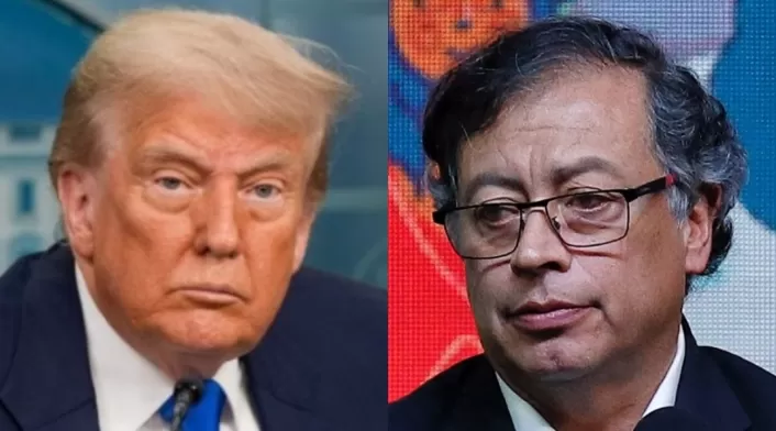Donald Trump y Gustavo Petro Donald Trump y Gustavo Petro
