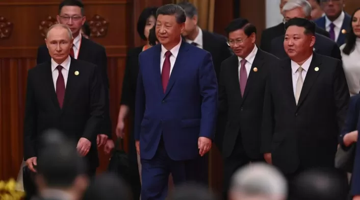Vladimir Putin, Xi Jinping y Kim Jong Un Vladimir Putin, Xi Jinping y Kim Jong Un