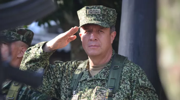 Almirante Francisco Cubides, comandante de las Fuerzas Militares