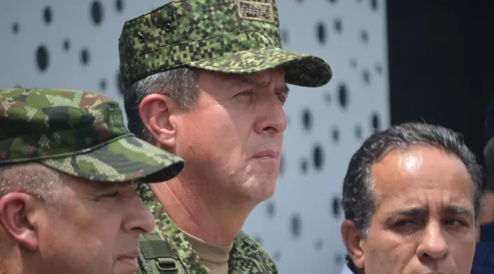 Almirante Francisco Cubides, comandante de las Fuerzas Militares