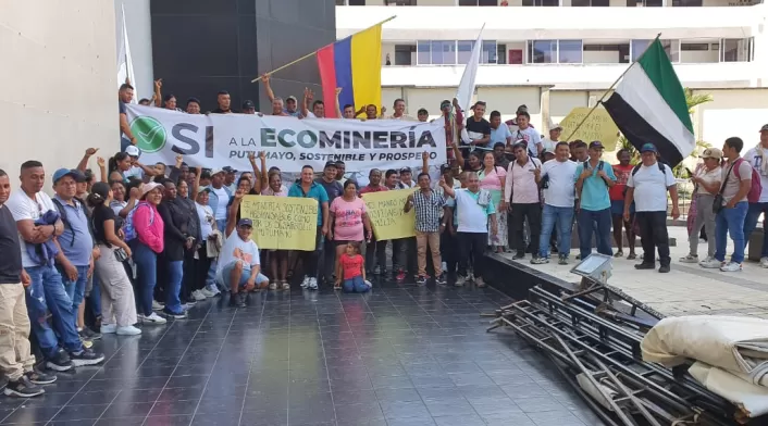 Mineros del Putumayo exigen formalización Mineros del Putumayo exigen formalización