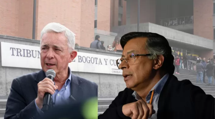 Álvaro Uribe Vélez y Gustavo Petro Álvaro Uribe Vélez y Gustavo Petro