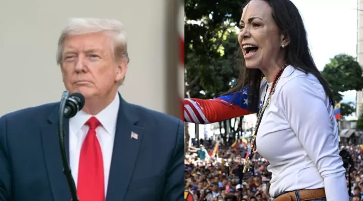 Donald Trump y María Corina Machado Donald Trump y María Corina Machado