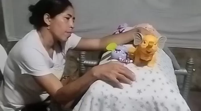 Abuela de menor fallecida en el Hospital General de Barranquilla. .