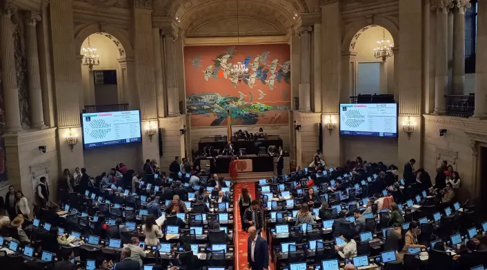 Salón Elíptico del Congreso, lugar de la plenaria de la Cámara de Representantes Salón Elíptico del Congreso, lugar de la plenaria de la Cámara de Representantes