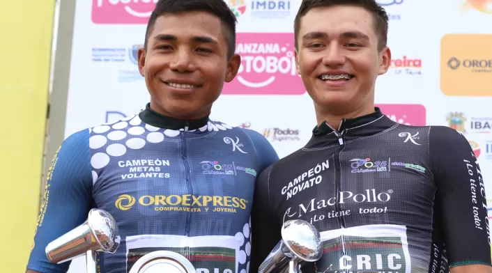 Leison Maca y Edwar Rondón ciclistas CRIC Nacional