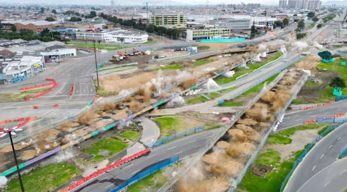 Implosión de puentes en Puente Aranda marca inicio de proyecto vial clave para Bogotá Implosión de puentes en Puente Aranda marca inicio de proyecto vial clave para Bogotá