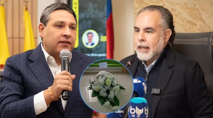 Combo de imágenes del precandidato presidencial Mauricio Lizcano y el ministro del Interior, Armando Benedetti Combo de imágenes del precandidato presidencial Mauricio Lizcano y el ministro del Interior, Armando Benedetti