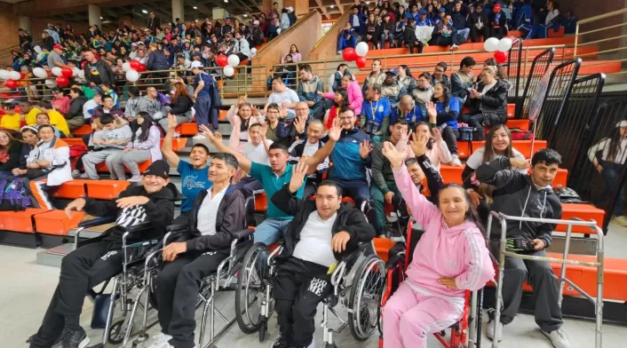 Olimpiadas para personas con discapacidad en Bogotá.