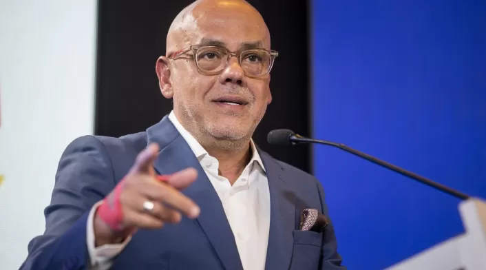 El jefe negociador del Gobierno de Venezuela, el chavista Jorge Rodríguez. El jefe negociador del Gobierno de Venezuela, el chavista Jorge Rodríguez.