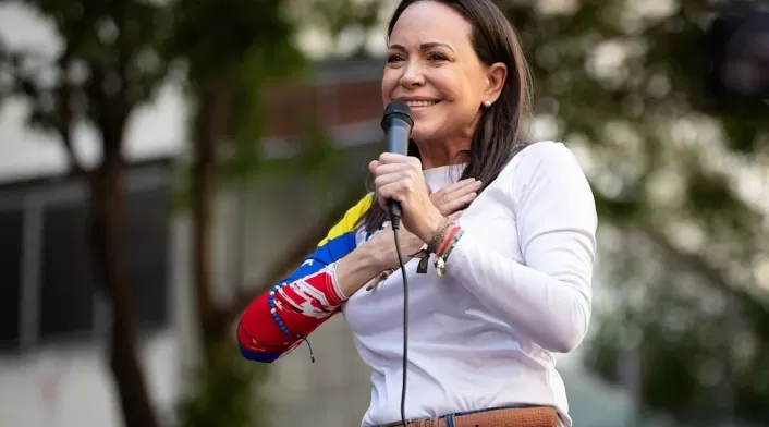 La líder opositora de Venezuela María Corina Machado. La líder opositora de Venezuela María Corina Machado.