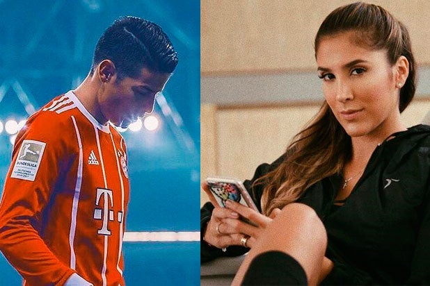 Daniela Ospina ném phi tiêu vào James Rodríguez?