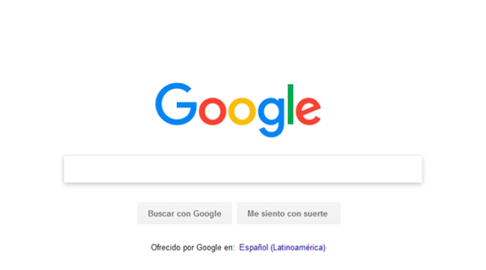 Interfaz del buscador de Google Buscador de Google