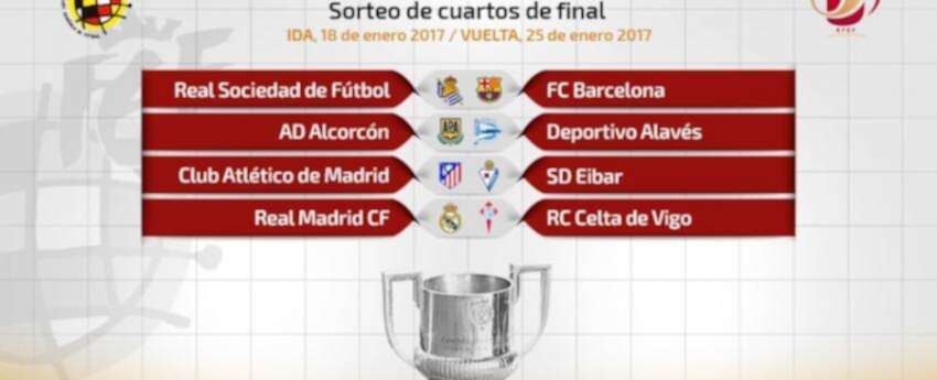 Copa del Rey: así se jugarán los cuartos de final | La FM Copa del Rey: así se jugarán los cuartos de final | La FM