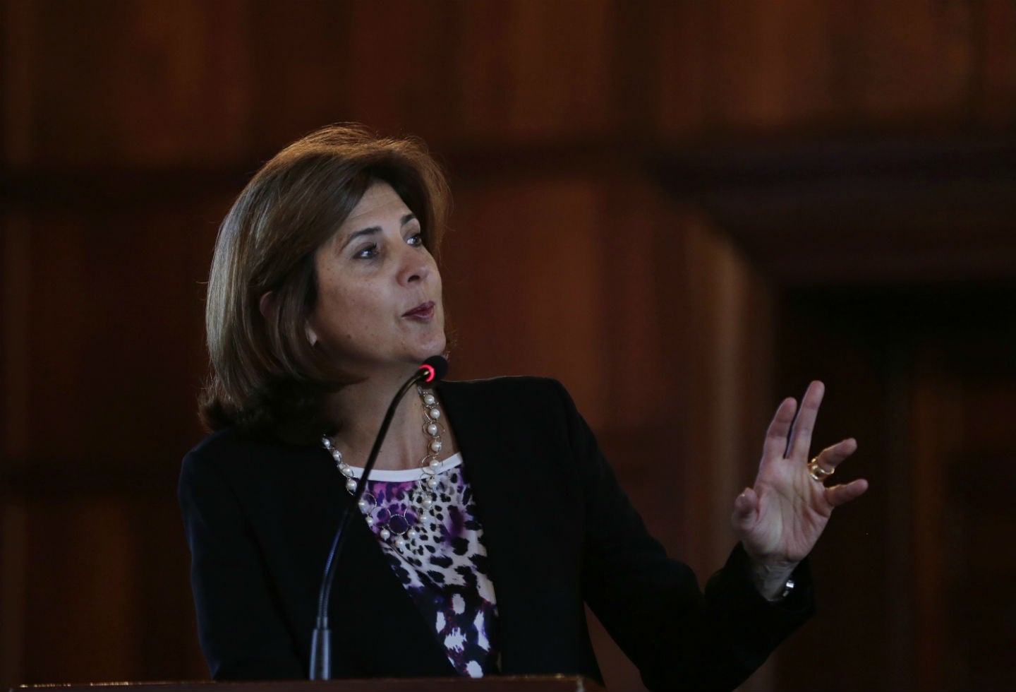 María Ángela Holguín es una politóloga con una larga carrera diplomática.