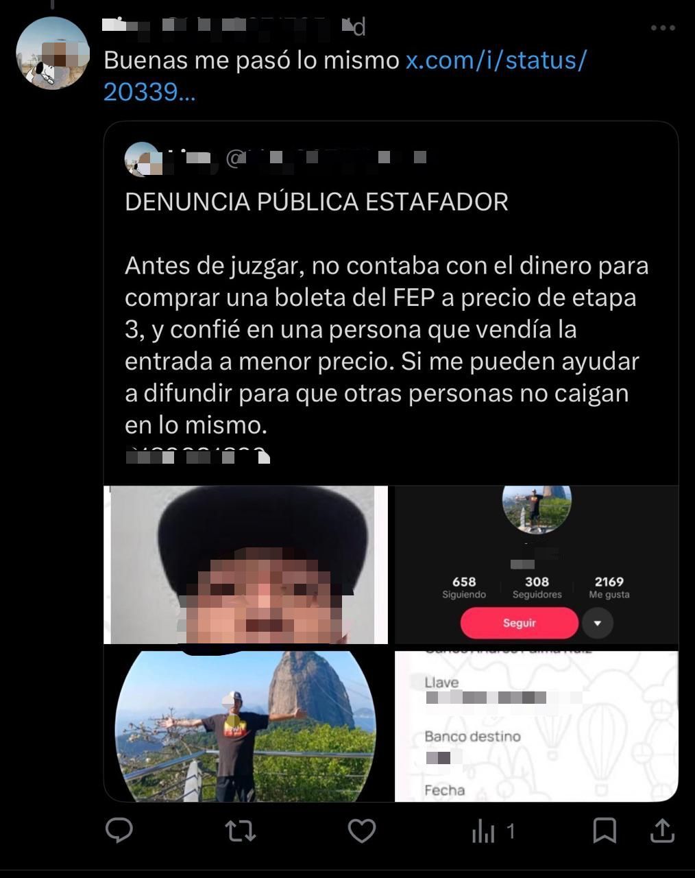 Denuncia en redes sociales