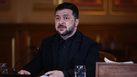Según AFP, el día anterior al bombardeo, Zelenski y sus aliados se reunieron en Londres