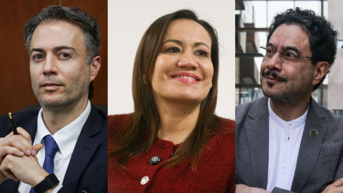 Daniel Quintero, Carolina Corcho e Iván Cepeda, precandidatos del Pacto Histórico