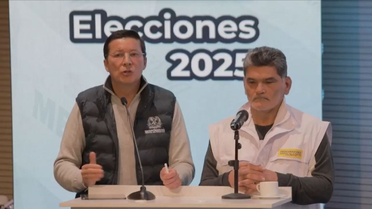 El registrador nacional, Hernán Penagos, y el procurador general, Gregorio Eljach.