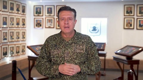 Comandante de las FF.MM., almirante Francisco Cubides