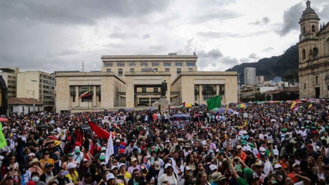 En Bogotá la concertación será en la Plaza de Bolívar.