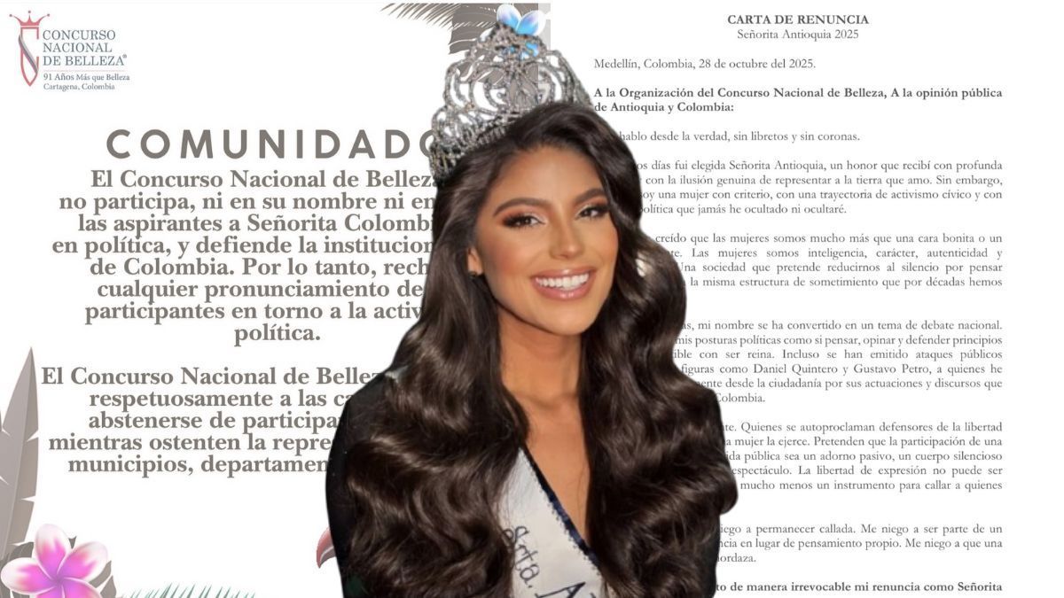 Laura Gallegó, ex señorita Antioquía, renunció a su corona luego de ser criticada por sus videos en redes sociales.