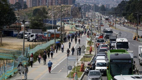 Bogotá vive varios bloqueos que afectan la movilidad este 30 de octubre de 2025.