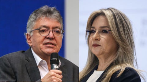 Vicky Dávila y Mauricio Cárdenas
