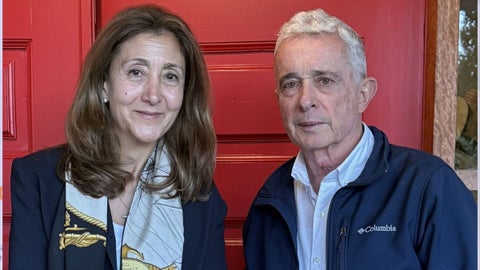 Álvaro Uribe e Ingrid Betancourt