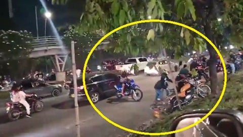 "Caravanas del terror" en Bucaramanga dejan más de 150 vehículos inmovilizados