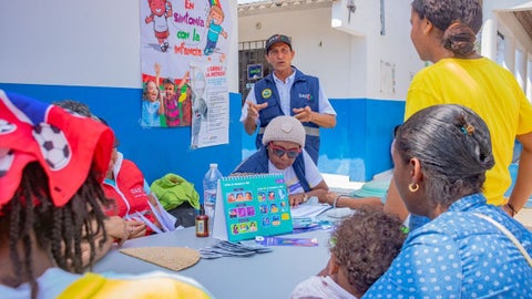 Atención médica a menores.