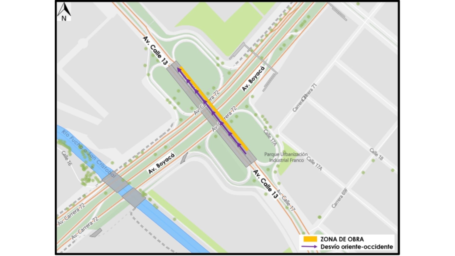 Los trabajos en el puente de la Calle 13 con Boyacá buscan garantizar la seguridad y durabilidad de la estructura.