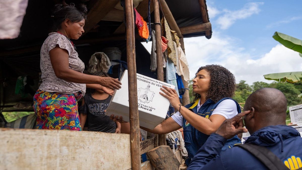20 toneladas de ayudas humanitarias llegaron al municipio de Bagadó, Chocó