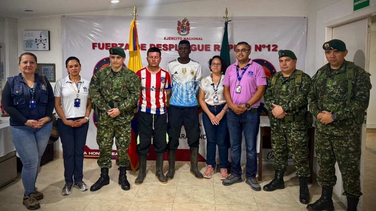 Soldados liberados en La Macarena, Meta