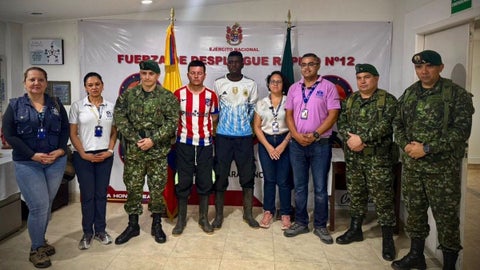 Soldados liberados en La Macarena, Meta