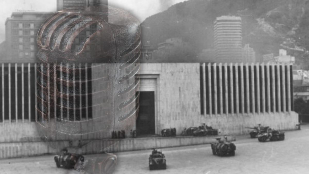 La toma quedó registrada en vivo gracias a la voz de Álvaro Almanza y Juan Gossaín.