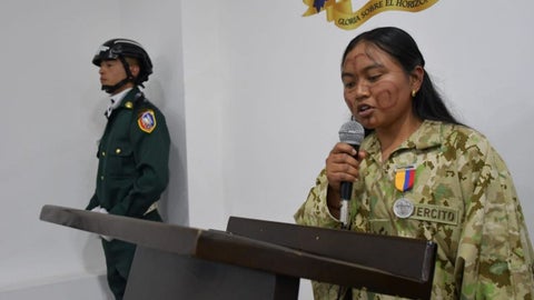 Yetzibel Tiles Ipuana, soldado indígena del Ejército