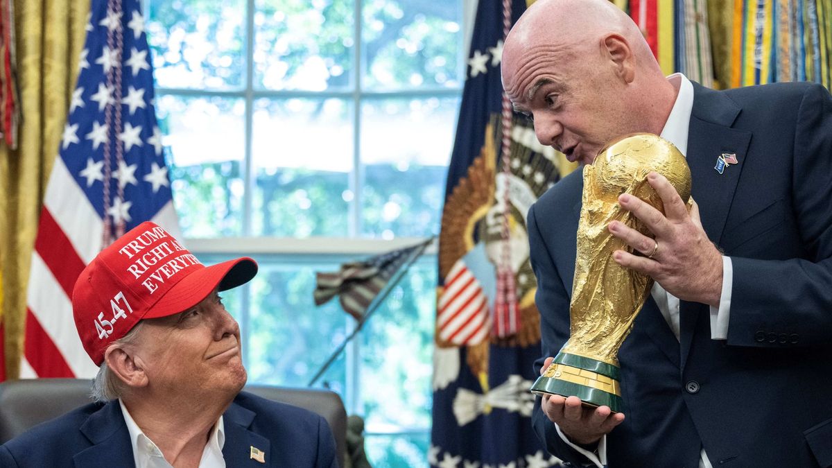 Donald Trump y Gianni Infantino, presidente de la FIFA