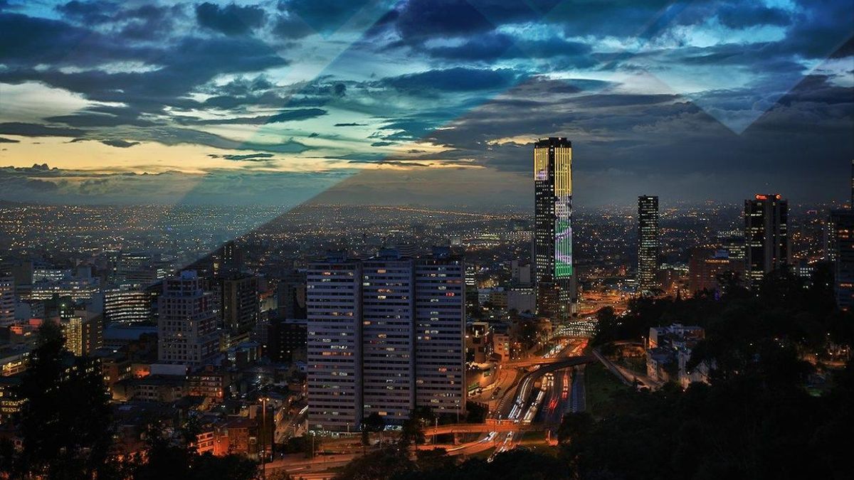 Bogotá, panorámica, atardecer