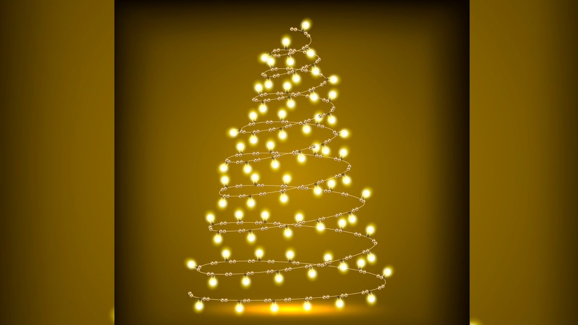 Luces LED instaladas en el árbol de Navidad, una opción eficiente que reduce riesgos eléctricos.