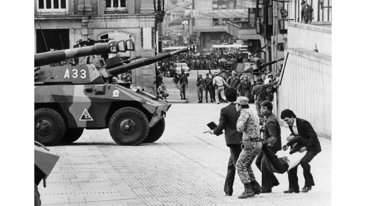 Toma del Palacio de Justicia por el M-19, el 6 de noviembre de 1985.