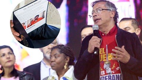 El mandatario indicó que consultará al delegado colombiano en Estados Unidos por la imagen publicada.