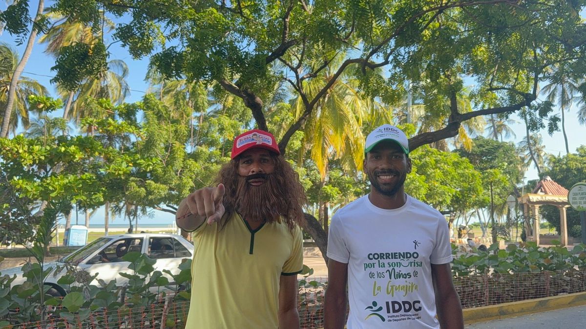 Joven corre por los niños de La Guajira.
